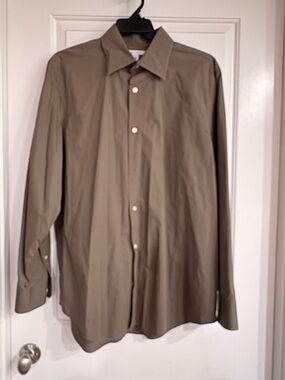Banana Republic Olive-Tone Dress Shirt